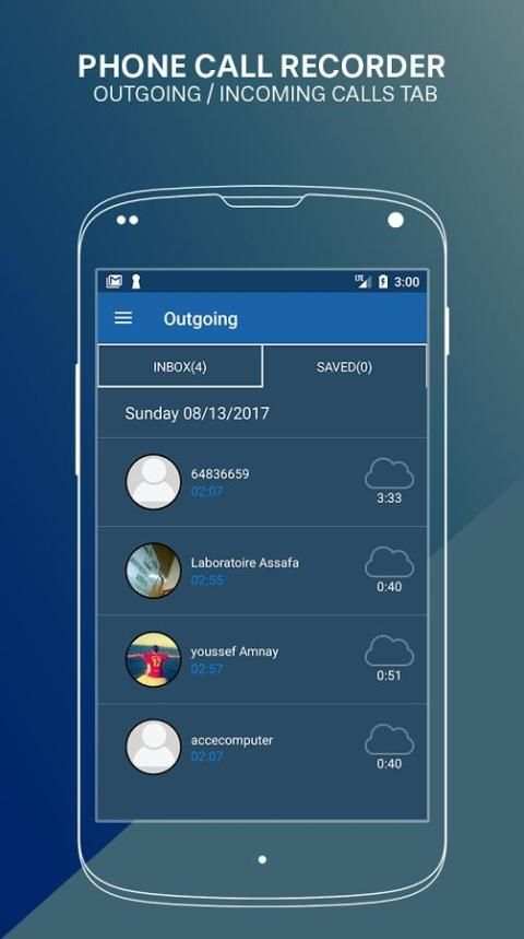 Phone Call Recorder 7 تصوير الشاشة