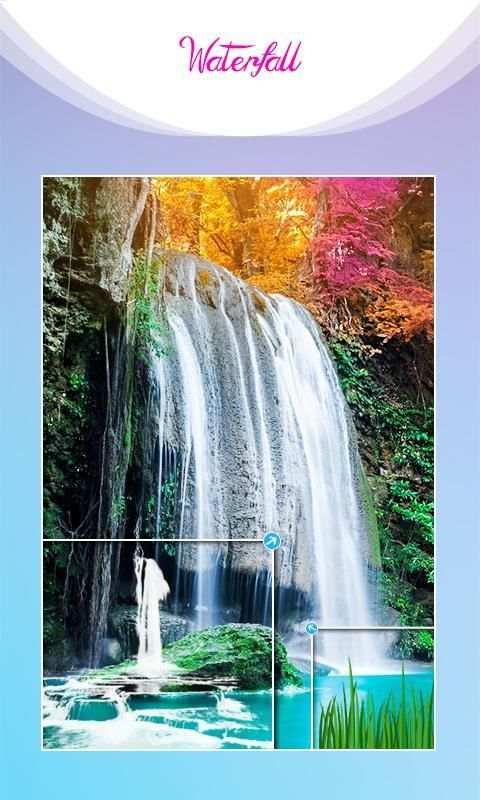 3D DSLR Waterfall Photo Frames скриншот 1