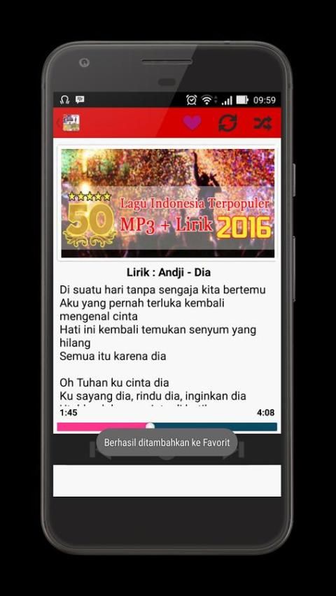 lagu indonesia terpopuler 2016