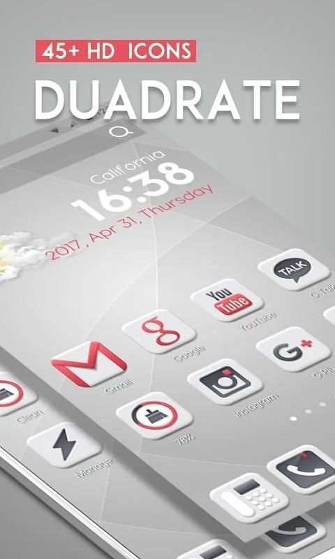 CM White - ZERO Launcher screenshot 4