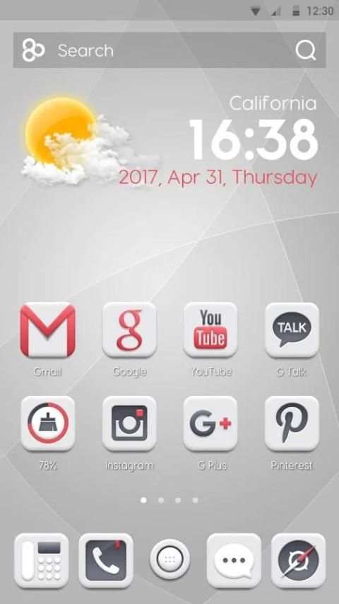 CM White - ZERO Launcher 3 تصوير الشاشة