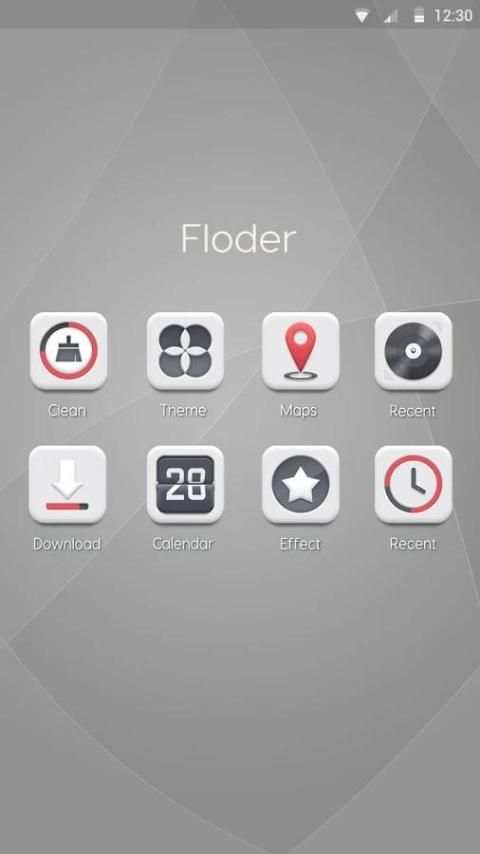 CM White - ZERO Launcher 1 تصوير الشاشة