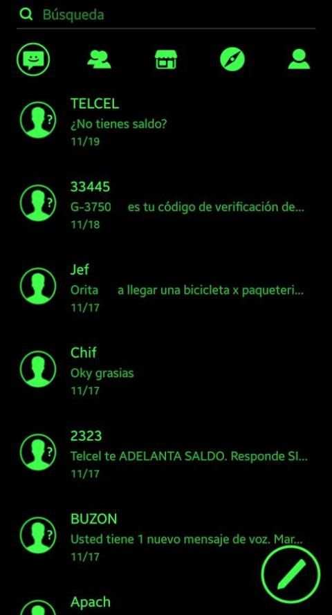 THEME FOR GO SMS PURE METRO GREEN скриншот 4