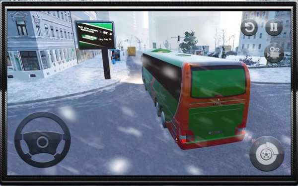 Snow Bus Offroad Driver : Modern Tourist Coach 3D screenshot 3