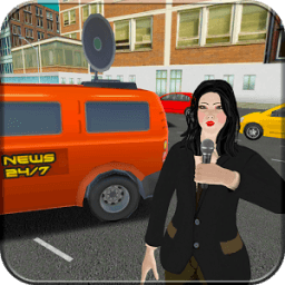 Mini Van News Reporter - City Driving Job Sim icon