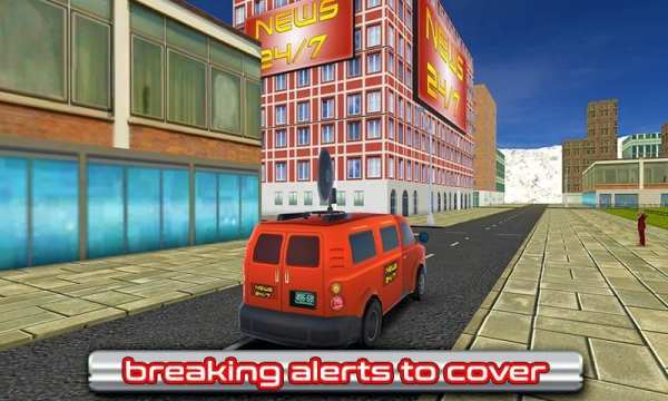 Mini Van News Reporter - City Driving Job Sim स्क्रीनशॉट 1