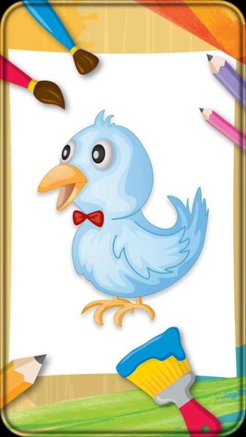 Coloring Book Birds स्क्रीनशॉट 2