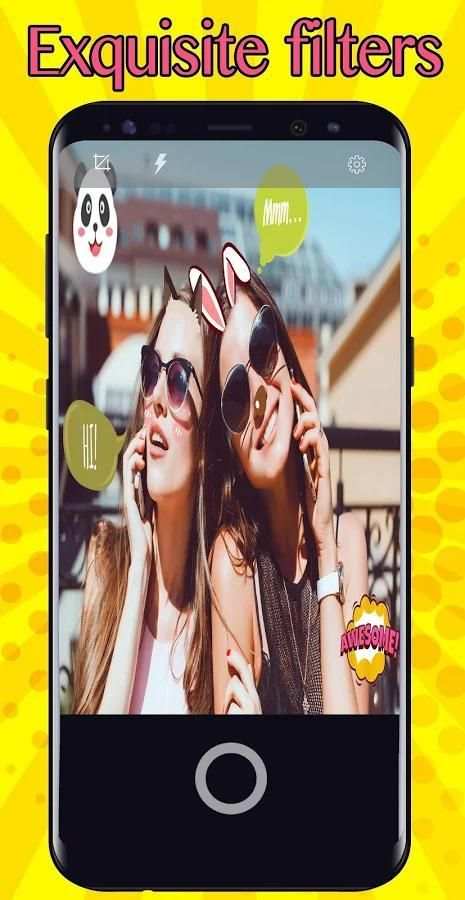 Selfie, Stickers , Bild Editor&Instasquare 2018 ♥ screenshot 2