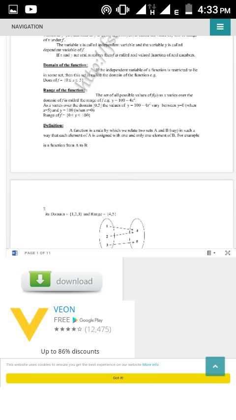 Math Fsc(I&II) KeyBook and Notes screenshot 1