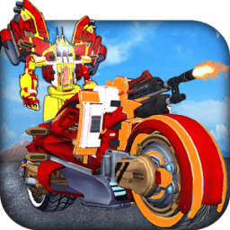 Plane Robot Bike Simulator أيقونة