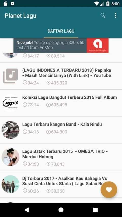 Planet Lagu screenshot 1