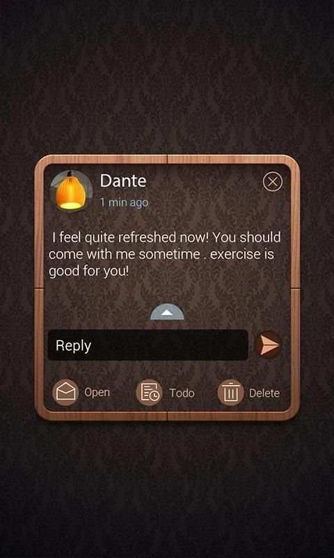 (FREE) GO SMS PRO HOME THEME 1 تصوير الشاشة