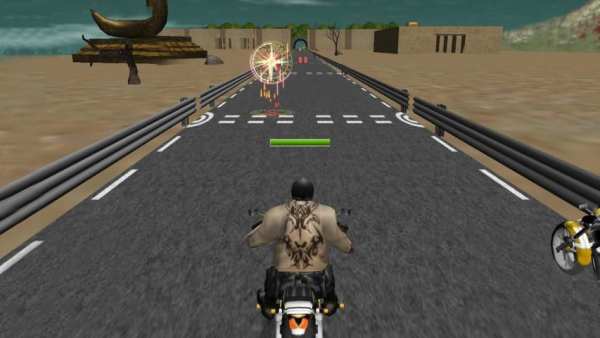 Moto Bike Road Rash 1 تصوير الشاشة