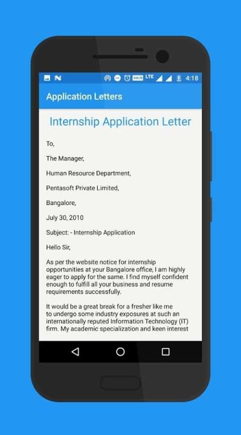 Application Letters screenshot 5