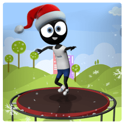 Trampoline Stickman Game:Addictive Endless Jumping иконка