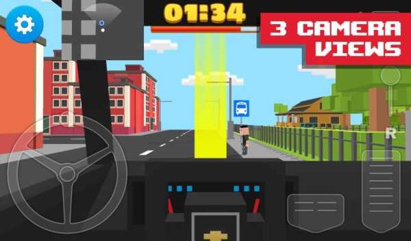 School Bus Blocky screenshot 1