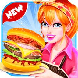 Food Truck Kitchen Fever Chef; Burger Cooking Game