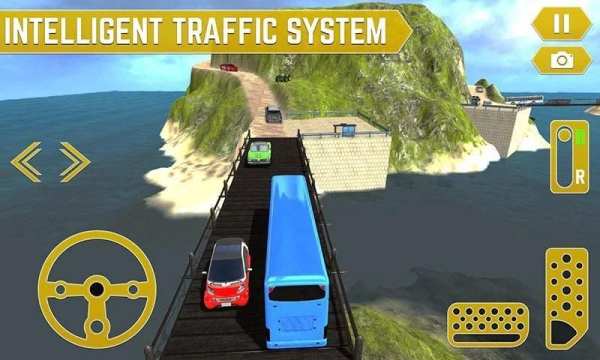 Simulator Bus Angkutan Jalan Real Off Road 3D screenshot 5