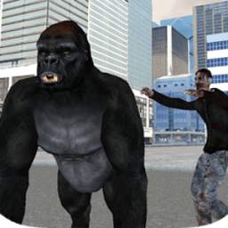 Real Gorilla vs Zombies - City