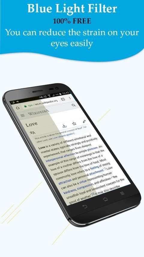 Blue Light Filter - Eye Care, Night Mode Android screenshot 3