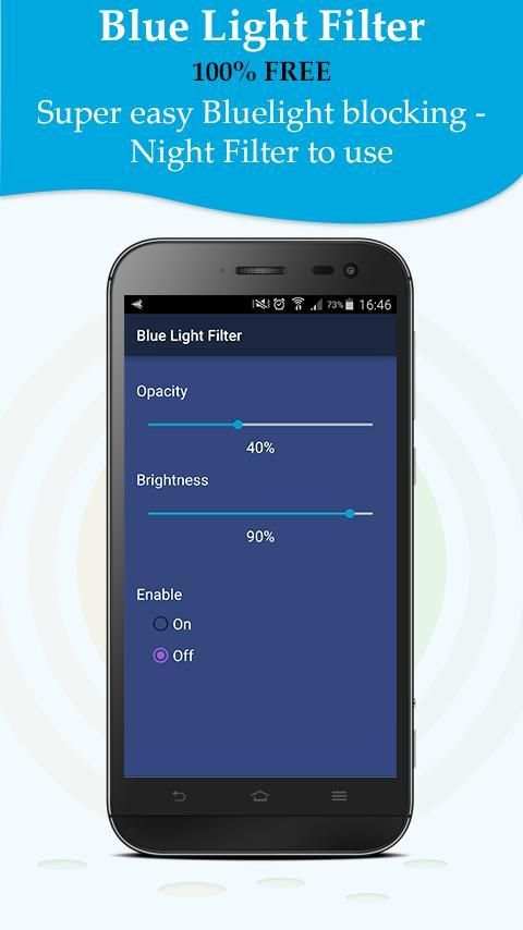 Blue Light Filter - Eye Care, Night Mode Android screenshot 2