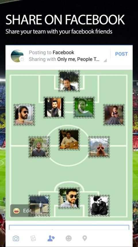My Team : Facebook Friends Team screenshot 2