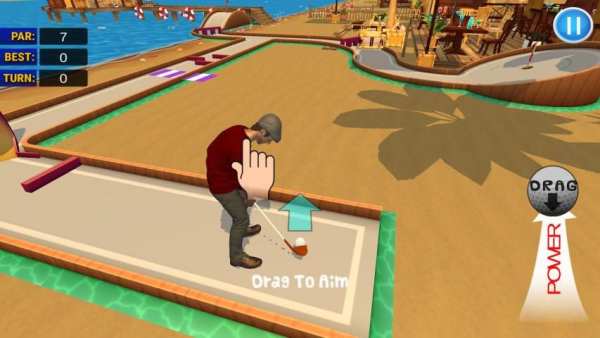 Mini Golf 3D Beach Master скриншот 4