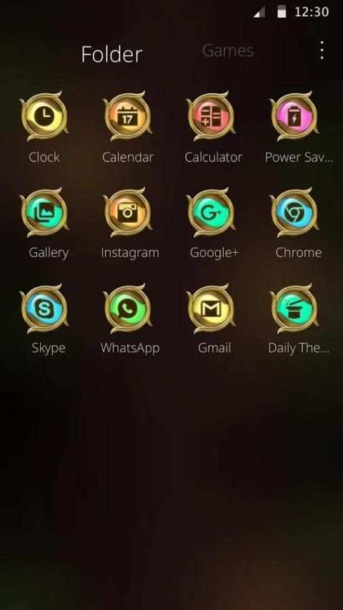 Golden Magical Ball Theme screenshot 1