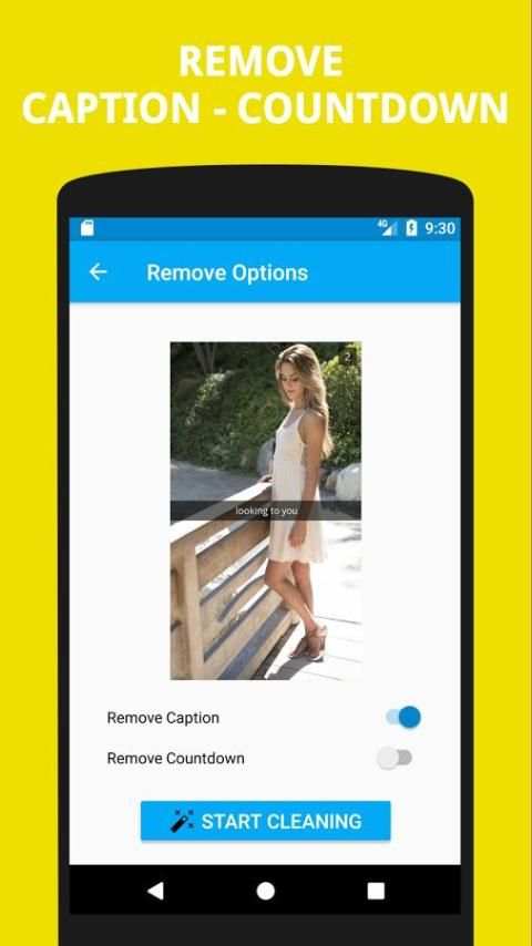 Remove Caption for Snapchat Screenshots