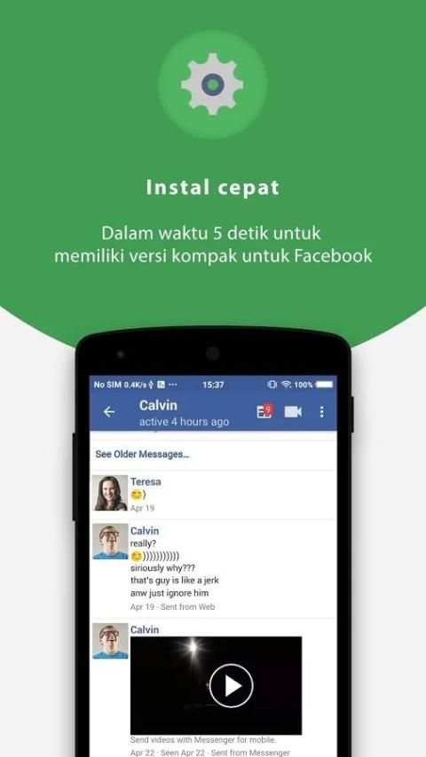 Lite Untuk Facebook dan Messenger Terbaru 2018 screenshot 3