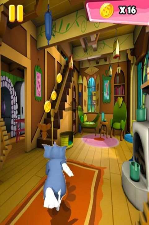 Tom Subway Rush : Jerry Adventure Run Dash 3D скриншот 1