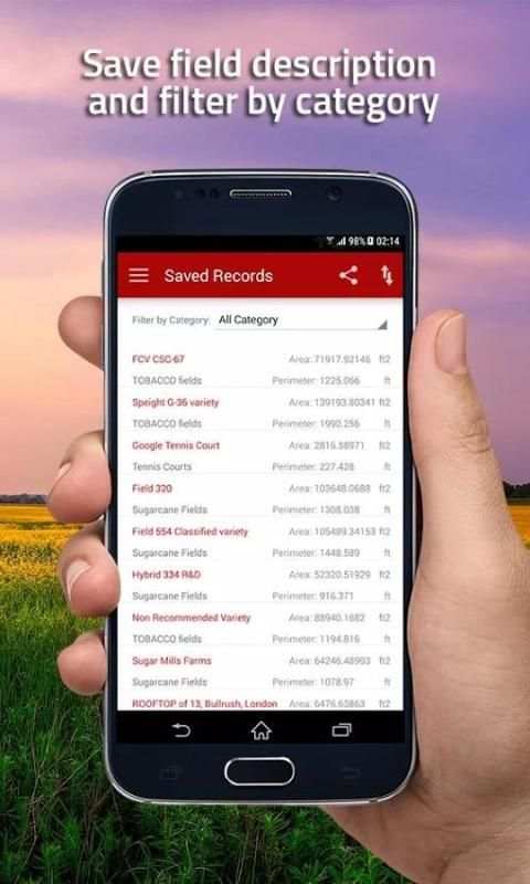 Geo Area - GPS Area Calculator 2 تصوير الشاشة