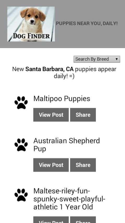 Dog Finder - Adopt A Puppy screenshot 5