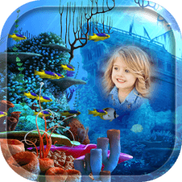 Fish Aquarium Photo Frame أيقونة