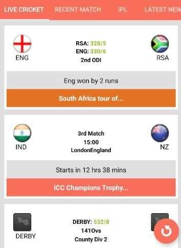 Live Cricket Info screenshot 2