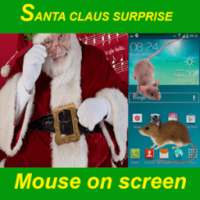 santa claus mouse on screen prank eve surprise