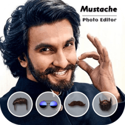 Men Mustache &amp; Hair Styles Photo Editor icon