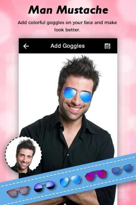 Men Mustache & Hair Styles Photo Editor screenshot 2
