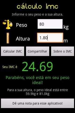 Cálculo IMC screenshot 5