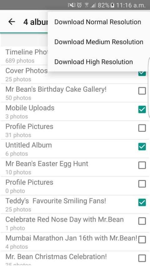 Facebook Photo Downloader скриншот 6