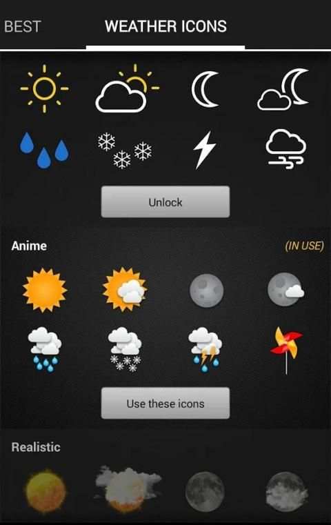Weather Services Icons add-on 4 تصوير الشاشة
