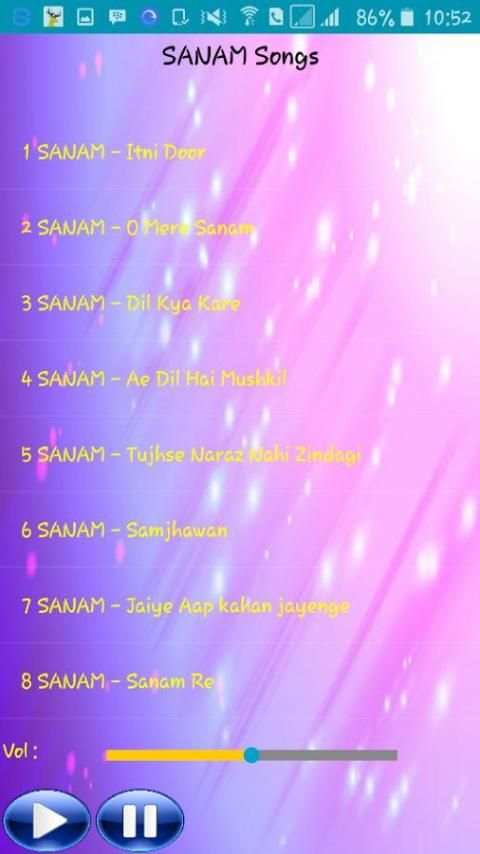 All Songs SANAM 2 تصوير الشاشة