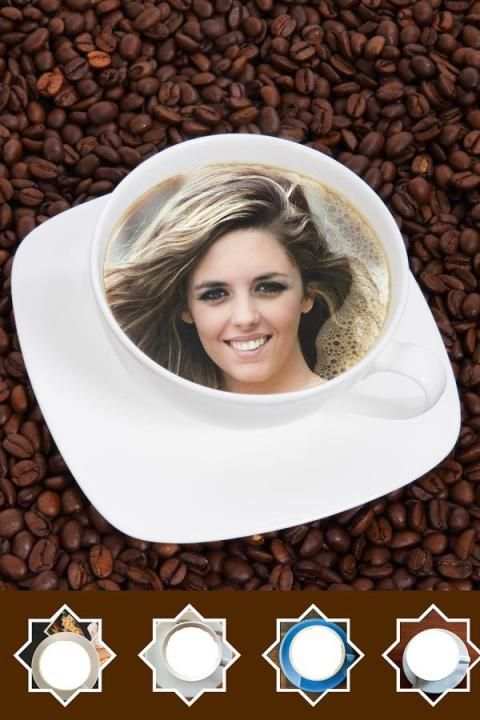 Coffee Cup Photo Frames Editor With Live Wallpaper скриншот 2