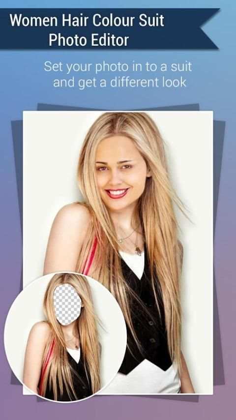 Women Hair Color Suit Photo Editor 1 تصوير الشاشة