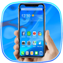 Blue Cartoon CustomTheme For Phone X иконка