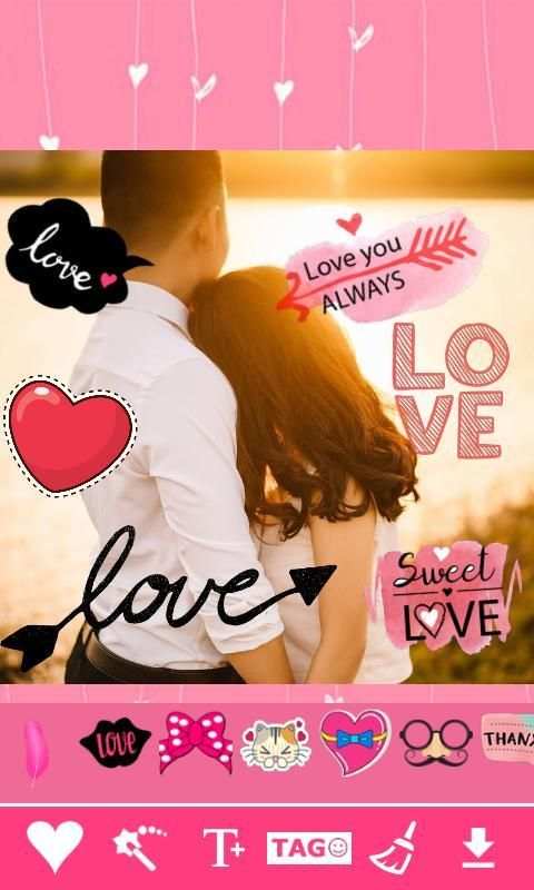 Love Stickers : Romantic Stickers Photo Editor screenshot 5
