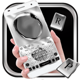 ikon Tema Keyboard Kristal Hitam