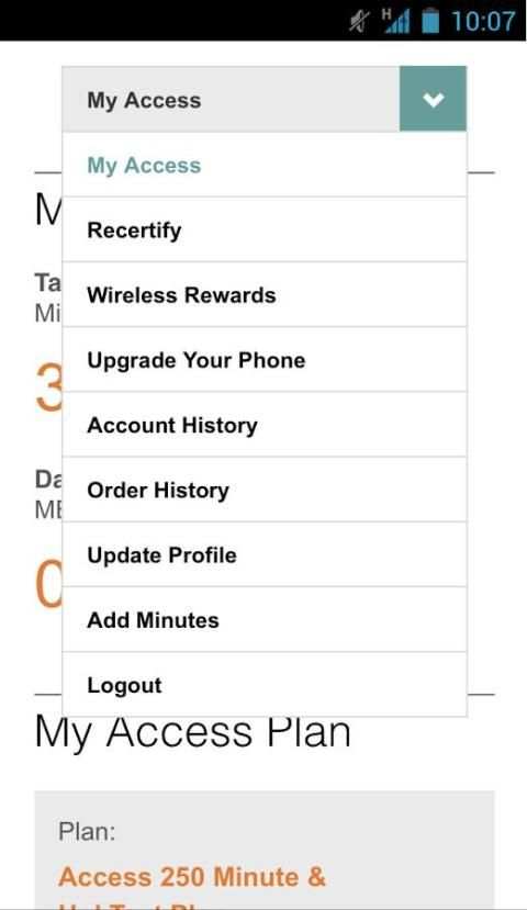 Access Wireless My Account скриншот 2