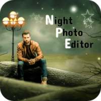 Night Photo Editor : Frame , Sticker , Text Editor on 9Apps