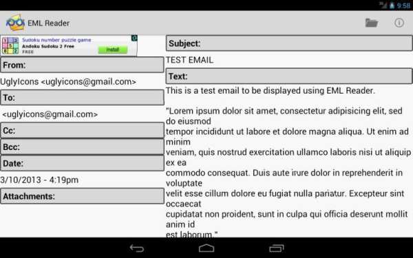 EML Reader FREE screenshot 3
